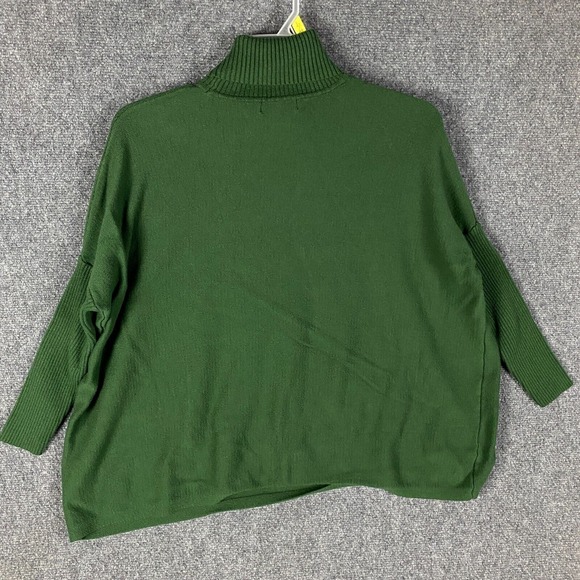 Joseph A Sweater Women's Small‎ Pullover Turtleneck Green Rayon Blend S - Picture 7 of 8